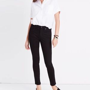 Madewell Mid-Rise Black Skinny Jeans